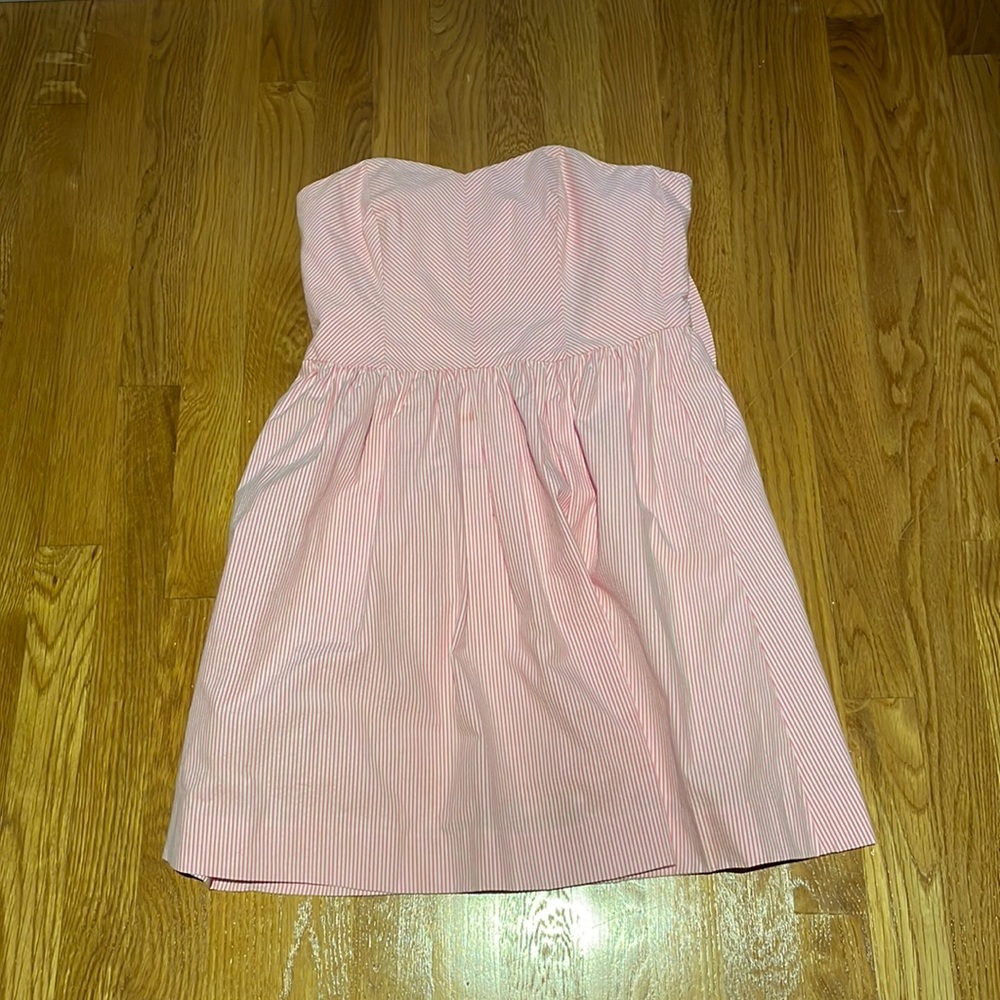 Lily Pulitzer Pink Pinstripe Dress Size 00